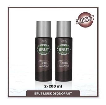 Brut Musk Pudrasız Ter Önleyici Sprey Erkek Deodorant 2x200 ml