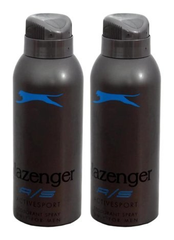 Slazenger Active Sport Mavi Pudrasız Ter Önleyici Sprey Erkek Deodorant 2x150 ml