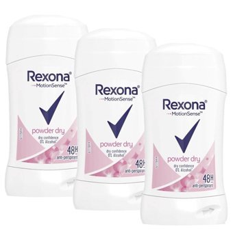 Rexona Powder Dry Pudralı Ter Önleyici Antiperspirant Stick Kadın Deodorant 3x40 ml