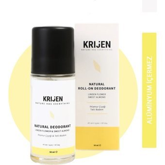 Krijen Tatlı Badem Pudrasız Ter Önleyici Organik Roll-On Kadın Deodorant 50 ml
