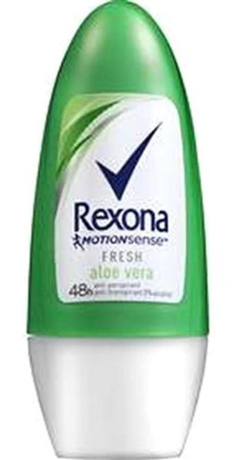Rexona Aloe Vera Pudrasız Ter Önleyici Antiperspirant Roll-On Kadın Deodorant 50 ml