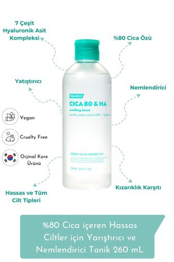 Frankly Tüm Ciltler İçin Yüz Temizleyici Tonik 260 ml