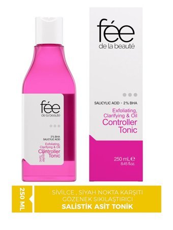 Fee De La Beaute Tüm Ciltler İçin AHA/BHA Salisilik Asit Yüz Temizleyici Tonik