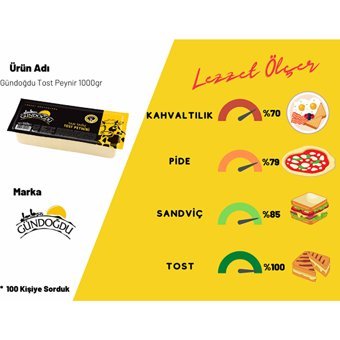 Gündoğdu Tost İnek Peyniri 1 kg
