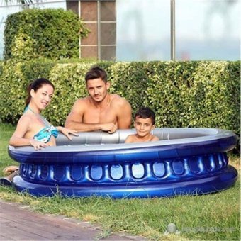 Altis A-878 2 Boğum Yuvarlak 35x175 cm Aile Boyu Şişme Havuz Lacivert