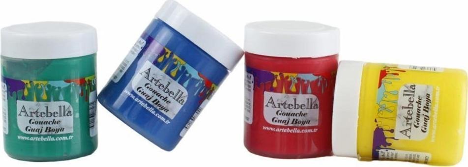 Artebella Çok Renkli 4x50 ml Guaj Boya Seti