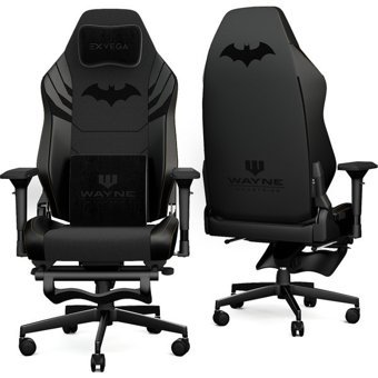 Exvega Pandora Batman Dark Knight Ortopedik Ayak Uzatmalı Deri Oyuncu Koltuğu Siyah
