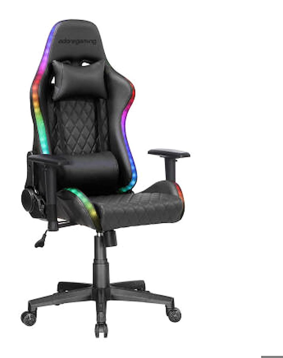 Adore Mobilya Gaming Prime Ortopedik Suni Deri Oyuncu Koltuğu Çok Renkli