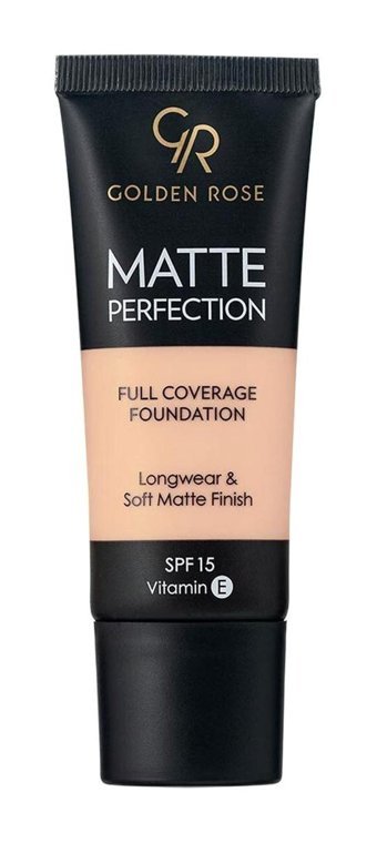 Golden Rose Matte Perfection Full Coverage Cool 01 Su Bazlı Likit Serum Fondöten 30 ml