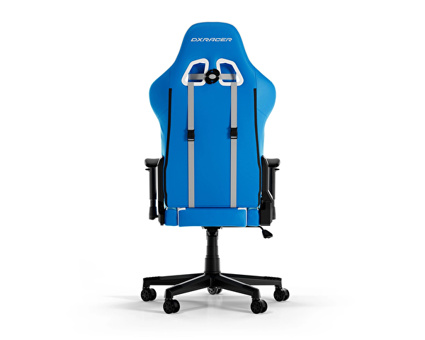 DXRacer Prince Suni Deri Oyuncu Koltuğu Beyaz-Mavi