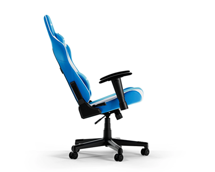 DXRacer Prince Suni Deri Oyuncu Koltuğu Beyaz-Mavi