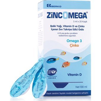 Berko Zincomega Omega 3 Balık Yağı Şurup 100 ml