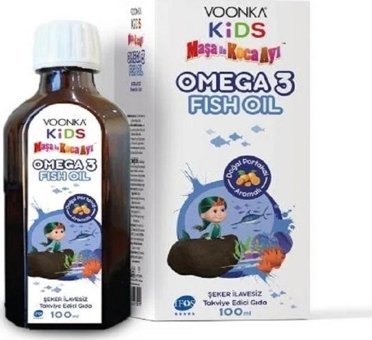 Voonka Kids Omega 3 Balık Yağı Şurup 100 ml