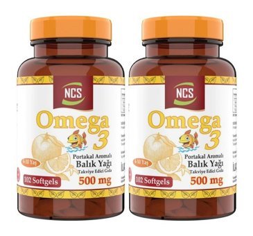 Ncs Portakal Aromalı Omega 3 Kapsül 500 mg 204 Adet