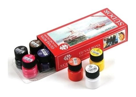 Südor Sds522 Çok Renkli 10x20 ml Guaj Boya Seti
