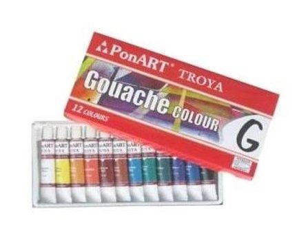 Kosida Tüp Çok Renkli 12x12 ml Guaj Boya Seti