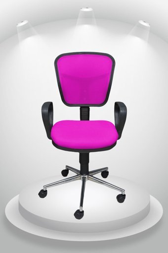 Obc Ofis Büro Concept Dönerli Pembe Çalışma Sandalyesi