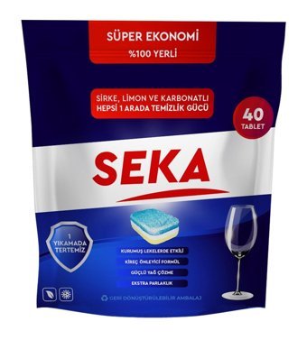 Seka Hepsi Bir Arada Tablet Bulaşık Makinesi Deterjanı 40 Adet