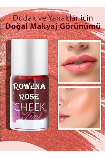 Rowenarose Tint Pembe Parlak Likit Allık