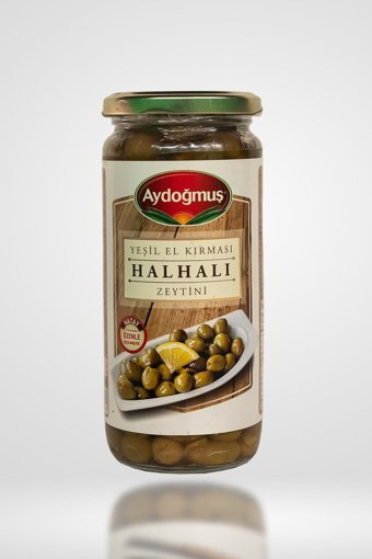 Aydoğmuş Hatay Halhali Tuzlu Yeşil Zeytin Kavanoz 320 gr