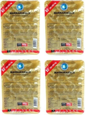 Marmarabirlik Tuzlu Siyah Zeytin Paket 2 kg