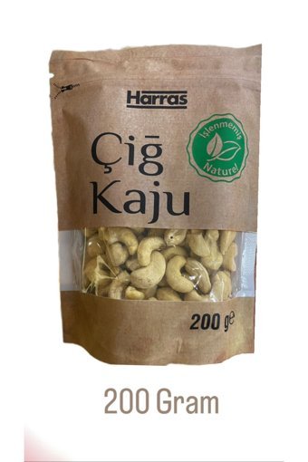Harras Kavrulmuş Yağlı Tuzsuz Sossuz Kaju 200 gr