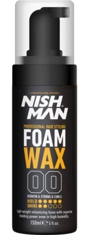 Nishman Foam Wax Dalgalı-Kıvırcık Saçlar İçin Hacim Veren Şekillendirici Saç Köpüğü 150 ml