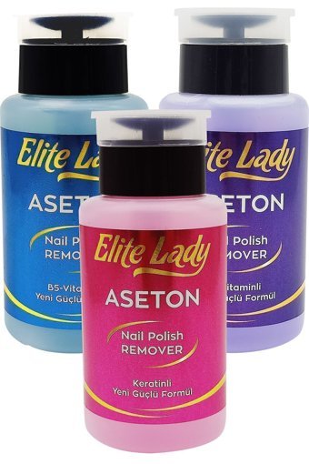 Elite Lady Pompalı Aseton 3x200 ml