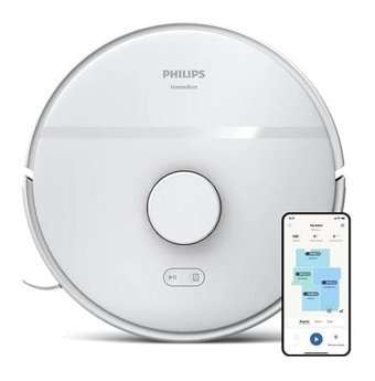 Philips HomeRun 2000 Serisi XU2000/21 Haritalı Moplu Hepa Filtreli Islak Kuru 2700 Pa Beyaz Robot Süpürge ve Paspas