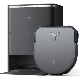 Ecovacs Deebot X5 Pro Omni Haritalı Çöp İstasyonlu Moplu Çift Fırçalı Hepa Filtreli Islak Kuru 4000 Pa Siyah Robot Süpürge ve Paspas