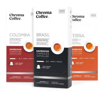 Chroma Coffee Classic Series 3x10'lu Espresso Kapsül Kahve