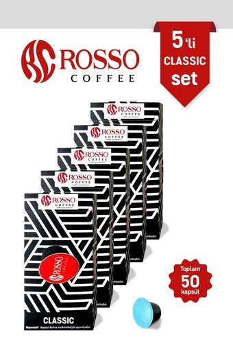 Rosso Coffee Classic 5x10'lu Espresso Kapsül Kahve