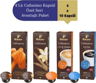 Tchibo Caramel-Vanilla-Caffe Crema-Kaffe 4x10'lu Kapsül Kahve