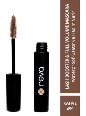 Reva Lash Booster & Full Volume 459 Hacim Veren Suya Dayanıklı Kahverengi Maskara