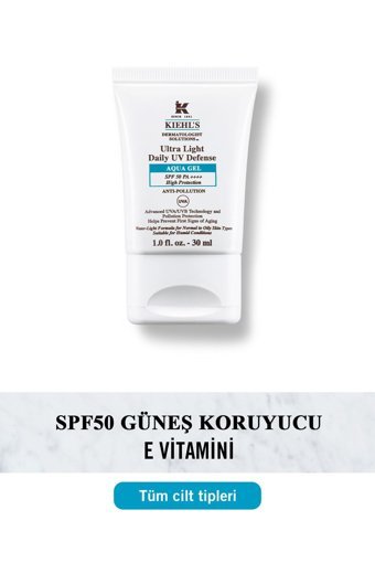 Kiehl's Ultra Light Aqua 50 Faktör Tüm Ciltler İçin Yağsız Yüz Güneş Kremi 30 ml