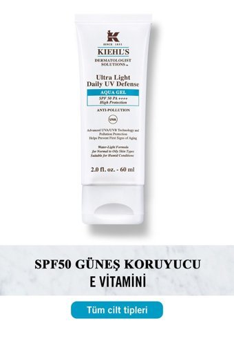 Kiehl's Ultra Light Aqua 50 Faktör Tüm Ciltler İçin Nemlendirici Yağsız Yüz Güneş Kremi 60 ml