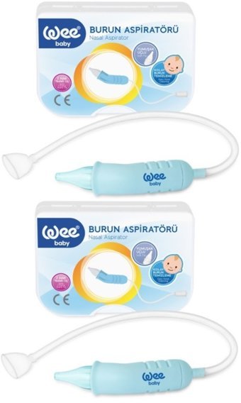Wee Baby Yedek Uçlu Burun Aspiratörü Seti Mavi 2'li