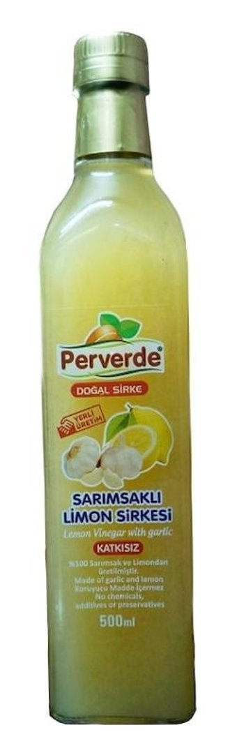Perverde Sarımsaklı Limon Sirkesi 500 ml