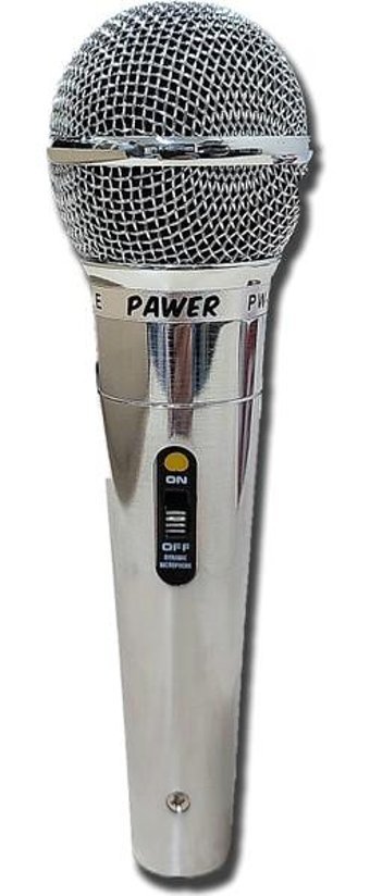 Pawer PW-919 3.5 mm Kablolu Gümüş El Mikrofon