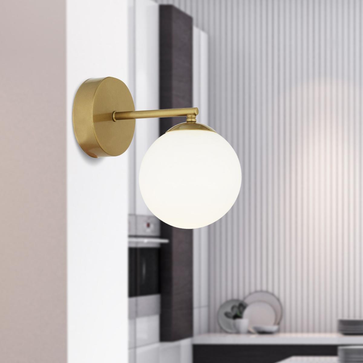 Apliqa Elvin Tekli Metal LED Aplik Camel