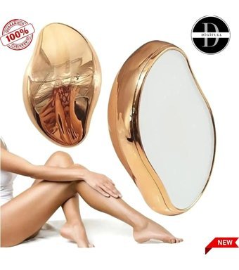 Digifull Kristal Genital Bölge Tüm Vücut Bıyık Koltuk Altı Bacak İçin Kablosuz Sessiz Epilasyon Aleti Gold