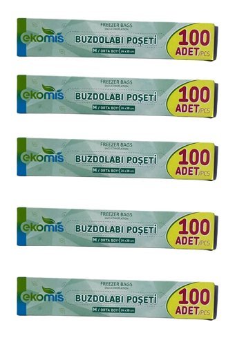 Ekomis Orta Düz Buzdolabı Poşeti 500'lü