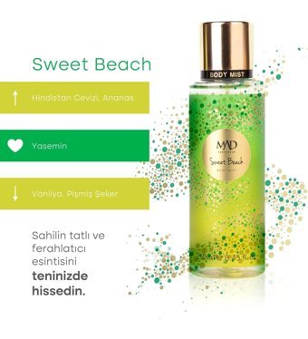 Mad Parfüm Sweet Beach Kadın Vücut Spreyi 250 ml