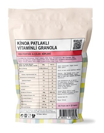 Fropie Kids Glutensiz Çilek-Yer Fıstığı Granola 3x240 gr
