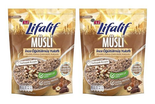 Eti Lifalif Fındık-Kakao Müsli 2x250 gr