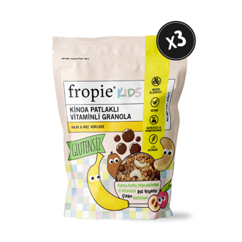 Fropie Kids Glutensiz Kaju-Muz Granola 3x240 gr