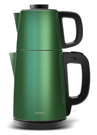 Karaca Tea Break Otomatik 1700 W Işıklı Çelik Emerald Green Çay Makinesi