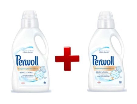 Perwoll Yenilenen 3D Beyazlar İçin 100 Yıkama Sıvı Deterjan 2x3 lt