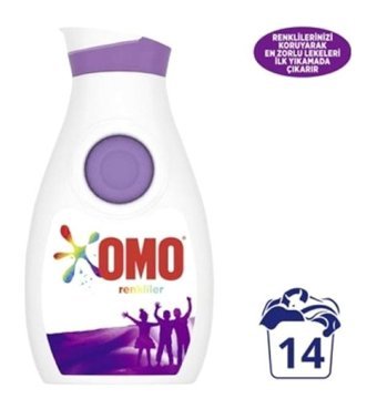 Omo Renkliler İçin 14 Yıkama Sıvı Deterjan 910 ml