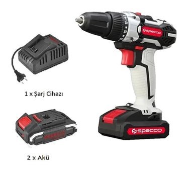 Specco Xsp18v-4026 18 W Darbeli Akülü Çift Akülü Şarjlı Matkap